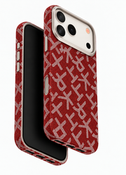 LK-A05 - Fibra Aramidica Rossa Monogramma - Cover Premium