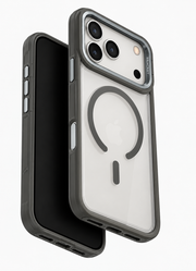 LK-T03 - Trasparente Grigia con Copri Fotocamera - Cover MagSafe