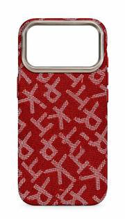 LK-A05 - Fibra Aramidica Rossa Monogramma - Cover Premium