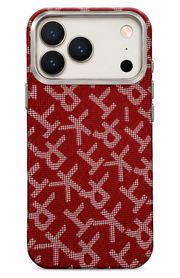 LK-A05 - Fibra Aramidica Rossa Monogramma - Cover Premium