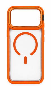 LK-T04 - Trasparente Arancione con Copri Fotocamera - Cover MagSafe