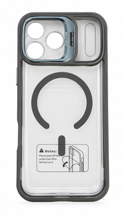 LK-T05 - Trasparente Grafite con Copri Fotocamera - Cover MagSafe