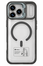 LK-T05 - Trasparente Grafite con Copri Fotocamera - Cover MagSafe