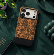 LK-S03 - Sughero Paisley Nero - Cover Artigianale