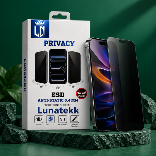 Vetro Temprato Anti-Statico Privacy ESD Lunatek 0,4 mm