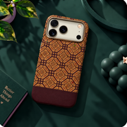 LK-S02 - Sughero Geometrico Bordeaux - Cover Artigianale
