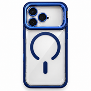 LK-T02 - Trasparente Blu con Copri Fotocamera - Cover MagSafe