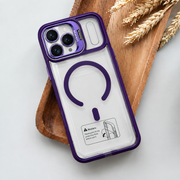 LK-T07 - Trasparente Viola con Copri Fotocamera - Cover MagSafe
